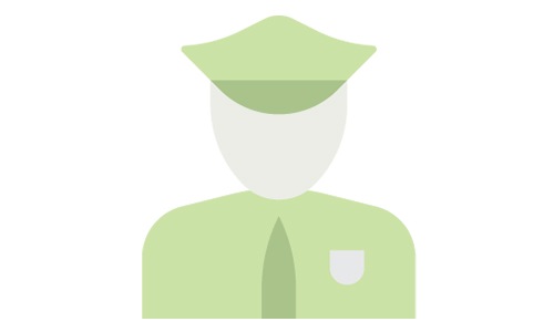 a graphic of a police officer