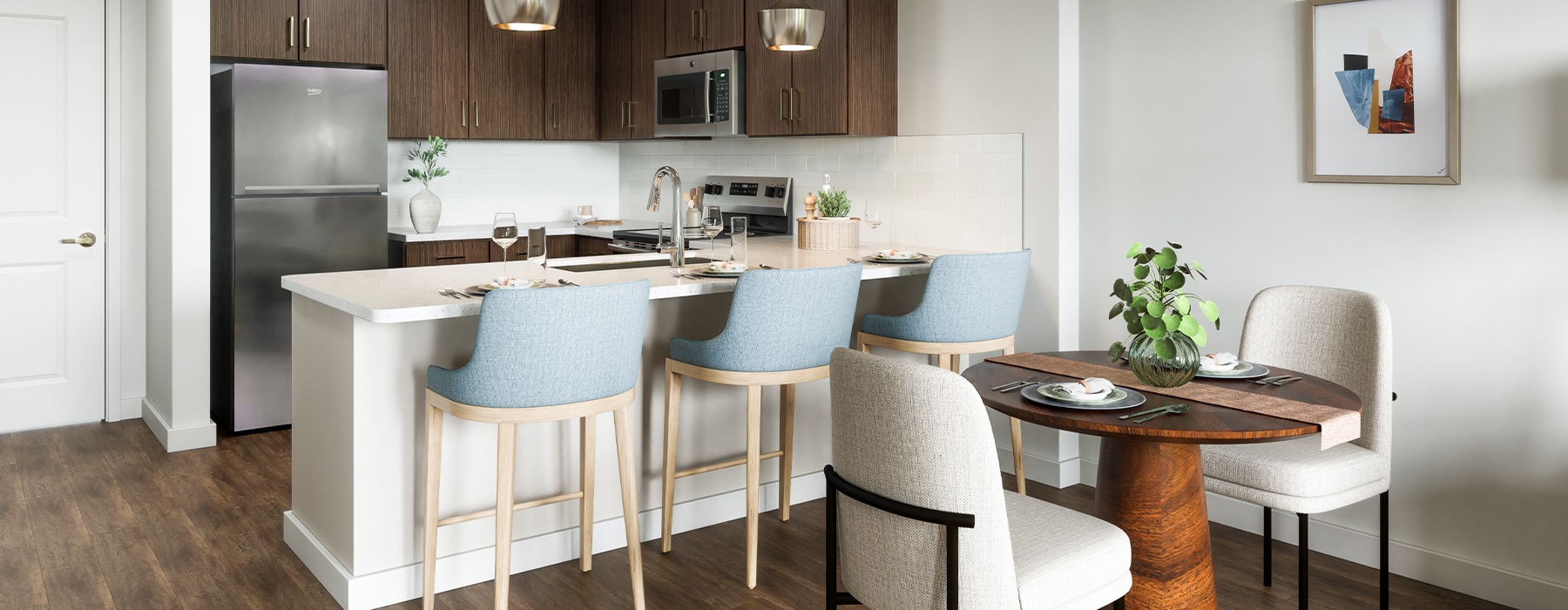 1, 2 & 3 Bedroom Floor Plans