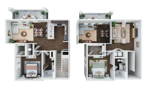 The Mirada - 2 bedroom townhome with 2 bathrooms and 2587 square feet