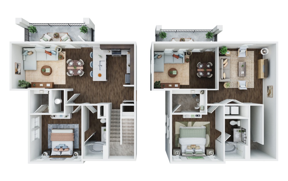 The Mirada - 2 bedroom townhome with 2 bathrooms and 2587 square feet