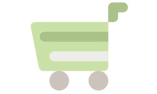 a graphic of a shopping card