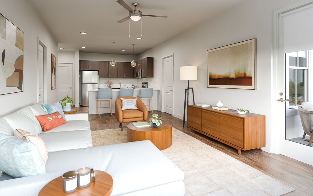 The Maren - 2 bedroom floorplan layout with 2 bathrooms and 1124 square feet