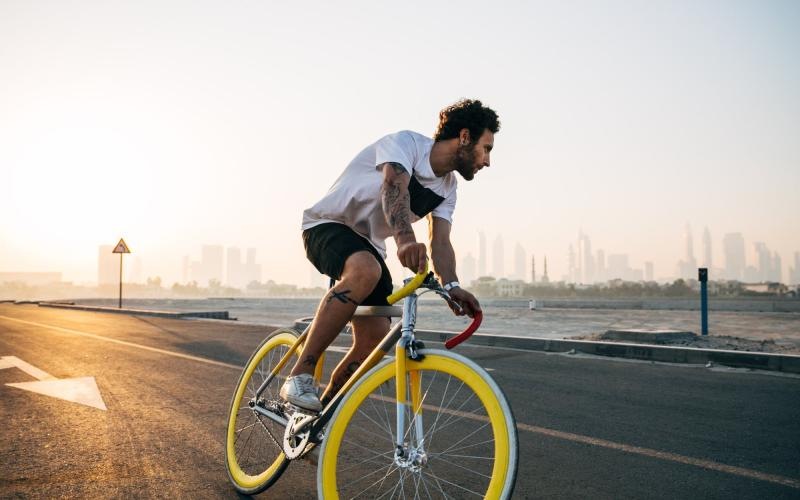 Find your perfect fit at Solaris at Kissimmee a man riding a bicycle on a road